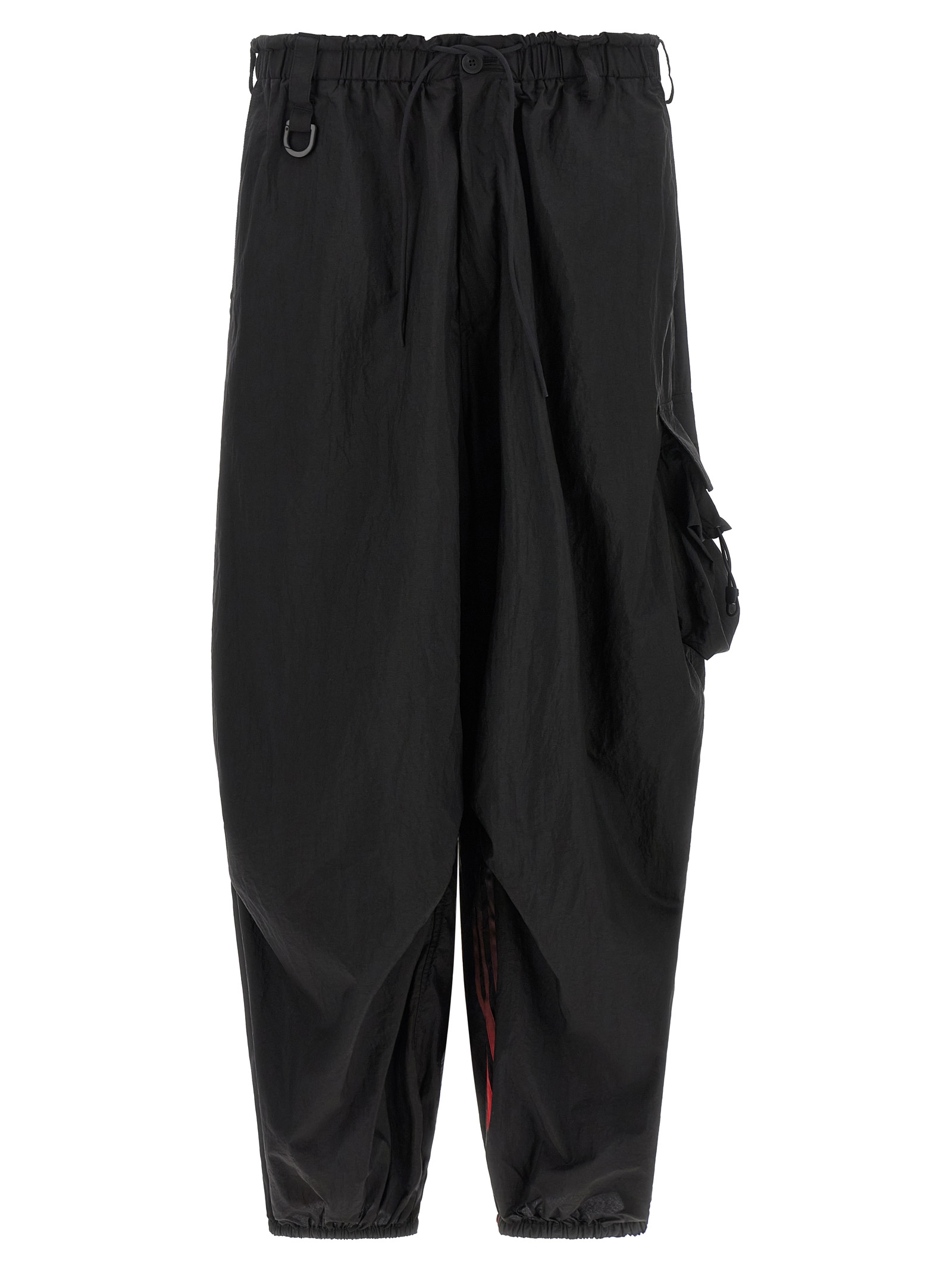 Black Polyamide Cargo Pants