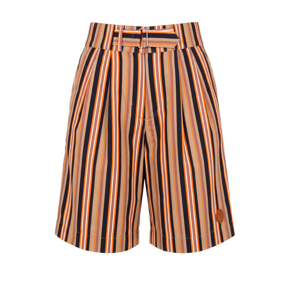 Beige Cotton Men's Shorts