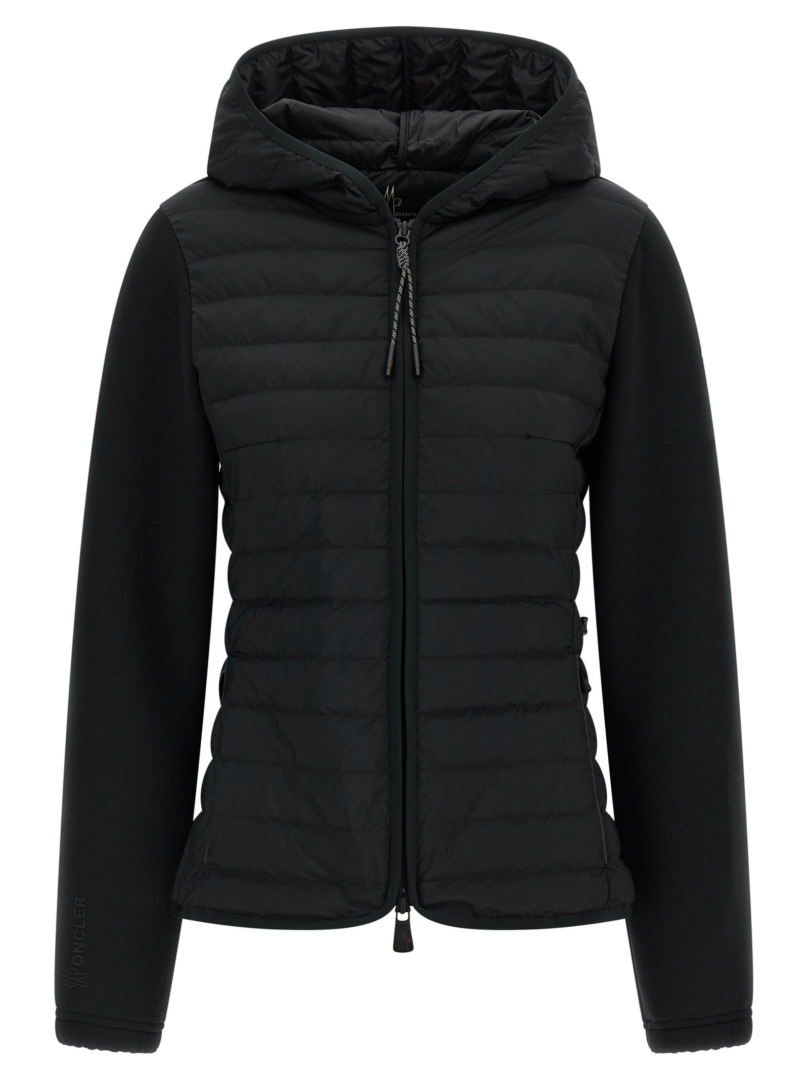 Black Polyamide Full-Length Jacket