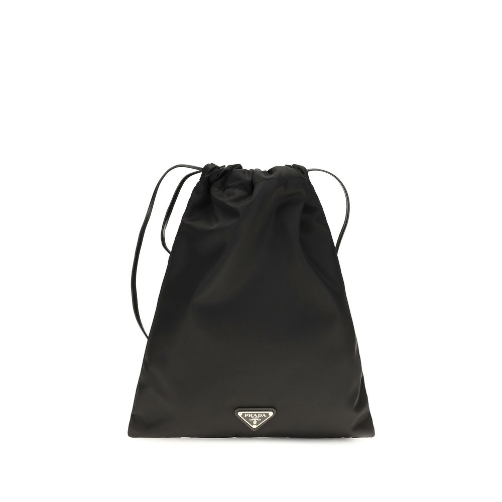 Black Polyamide Clutch Bag