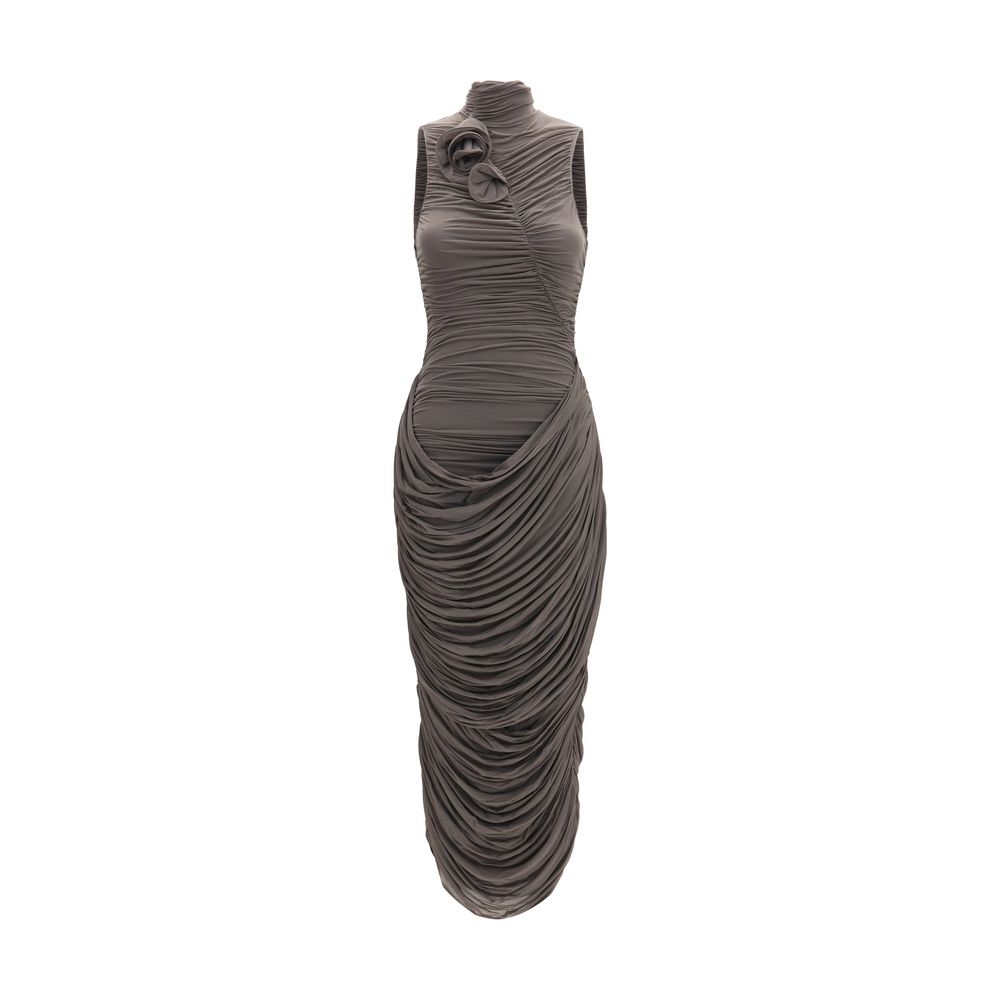 Gray Copper Cocktail Dress