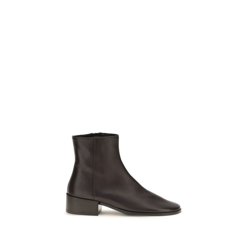Brown Calf Leather Bos Taurus Ankle Boots