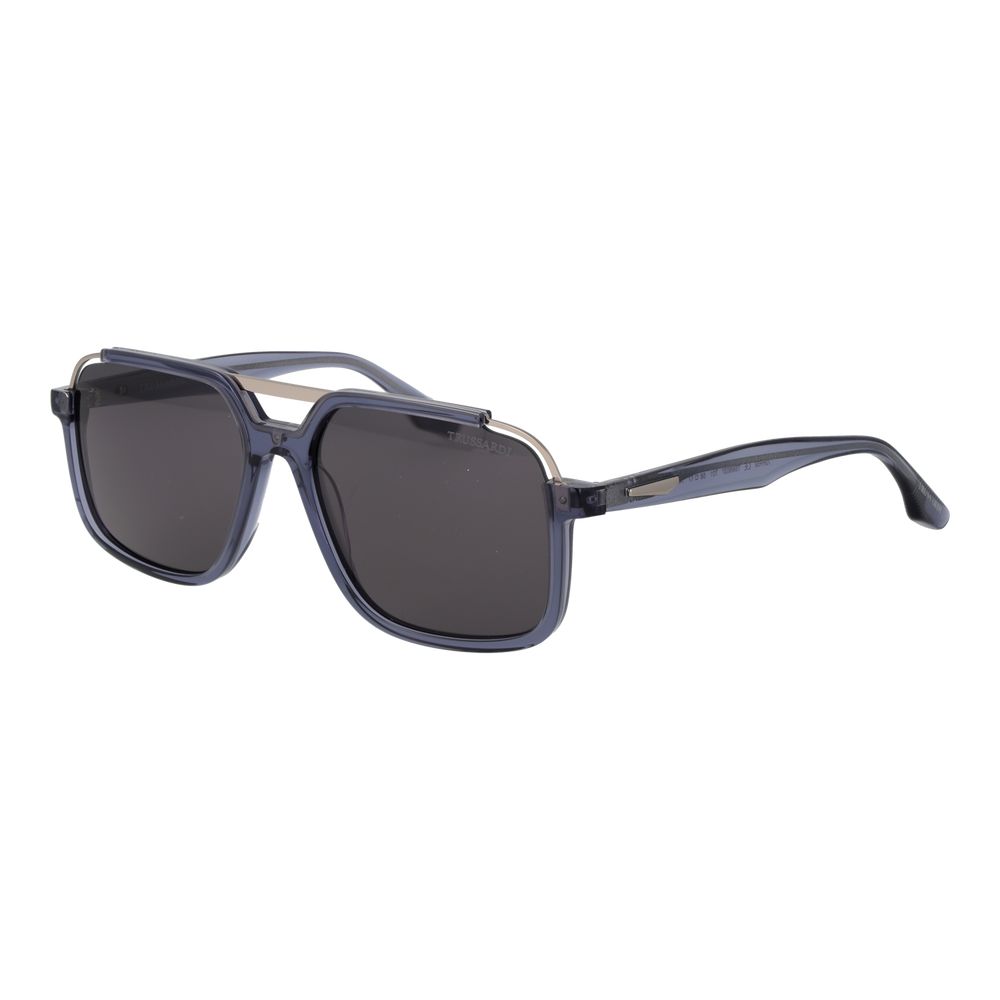 Blue Acetate & Stainless Steel Sunglasses