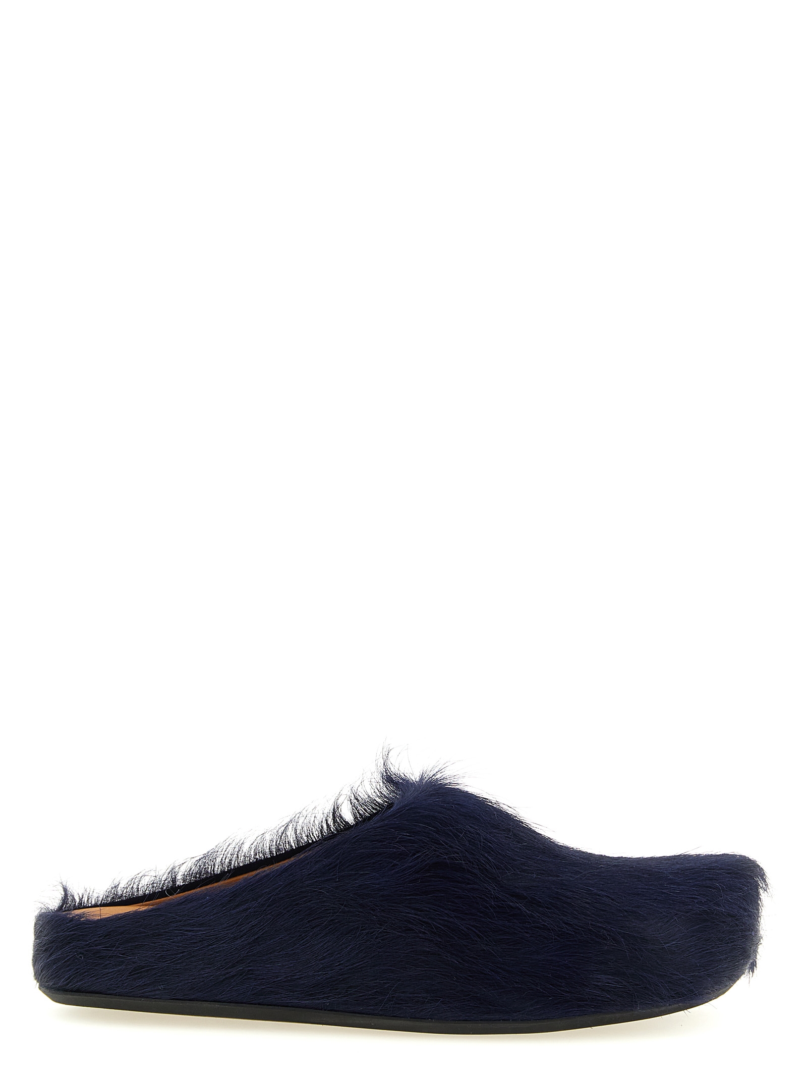 Blue Calfskin Mules