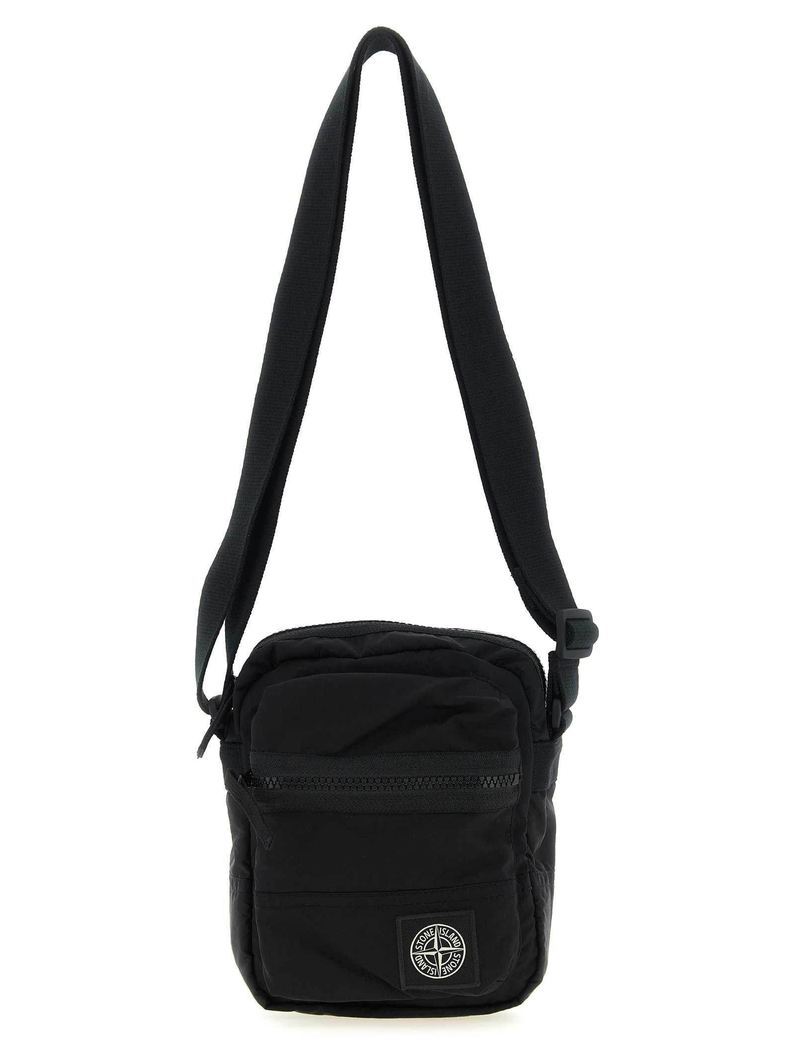 Black Polyamide Crossbody Bag