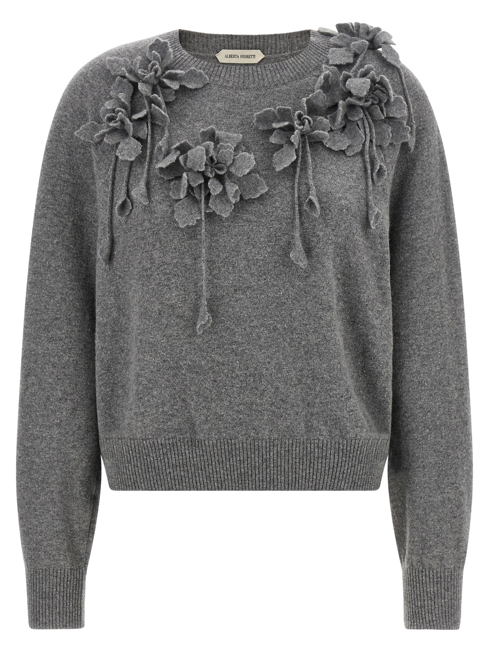 Gray Virgin Wool Cardigan