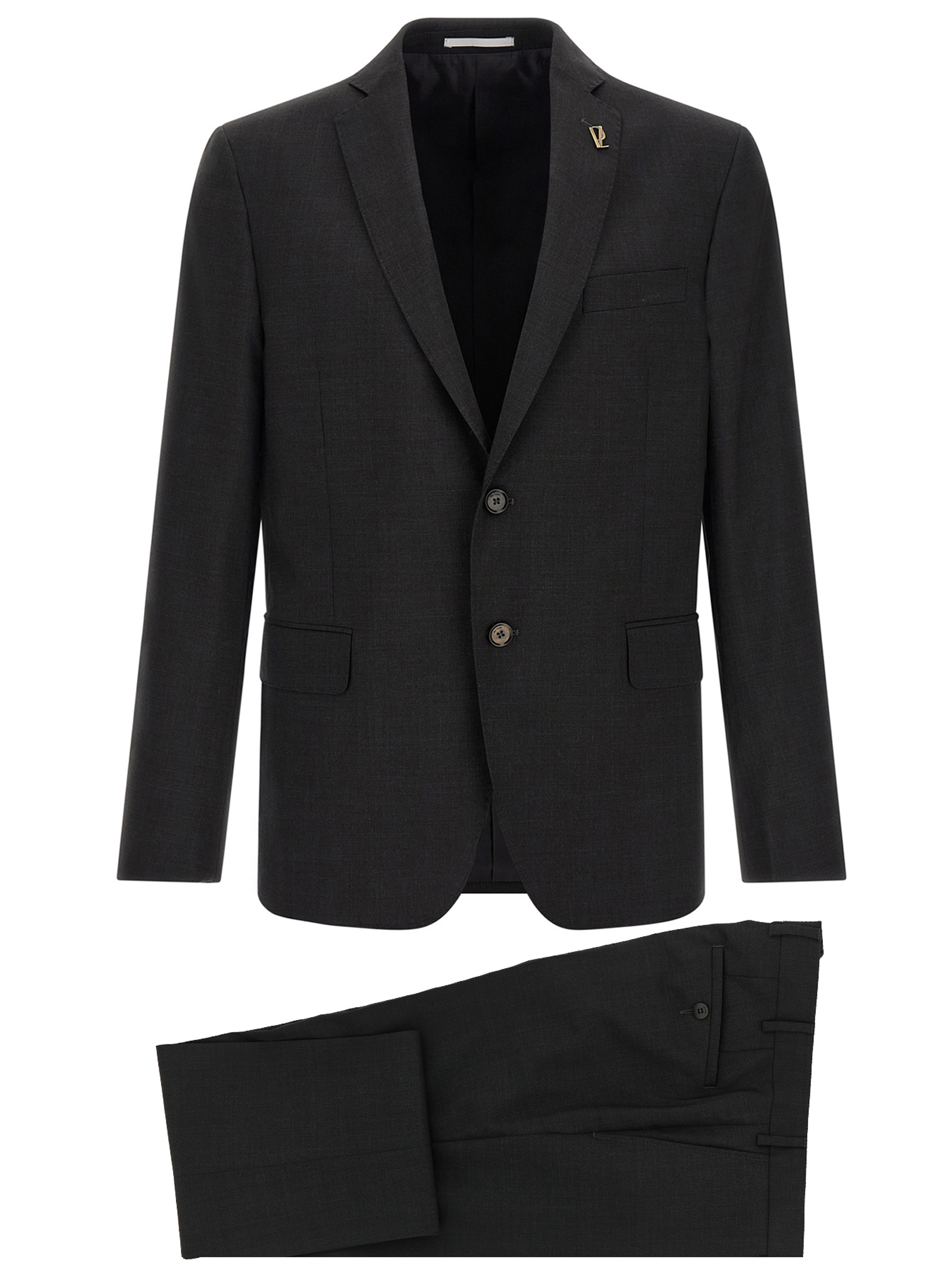 Gray Wool Two-Piece Suit