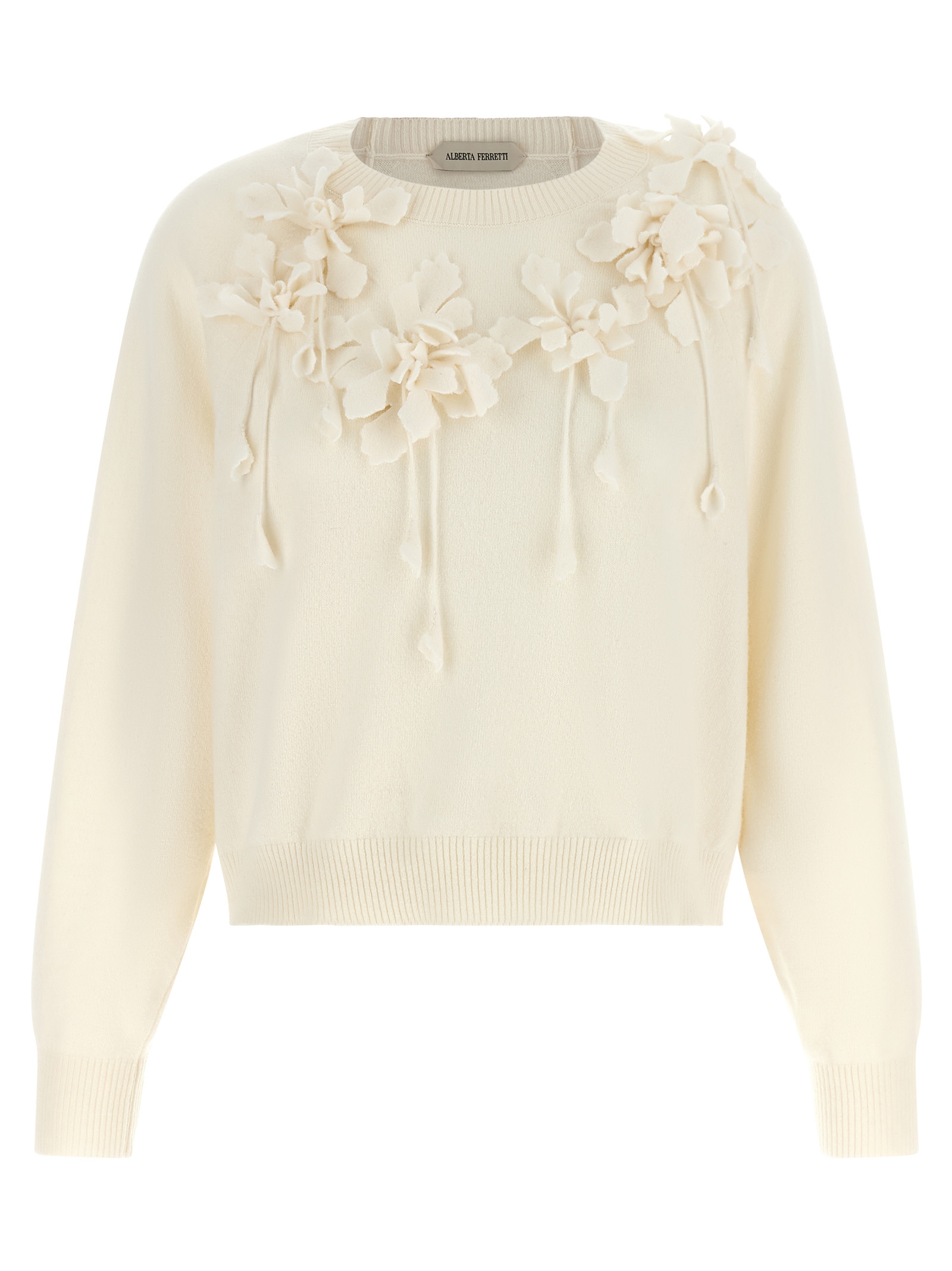 White Virgin Wool Cardigan