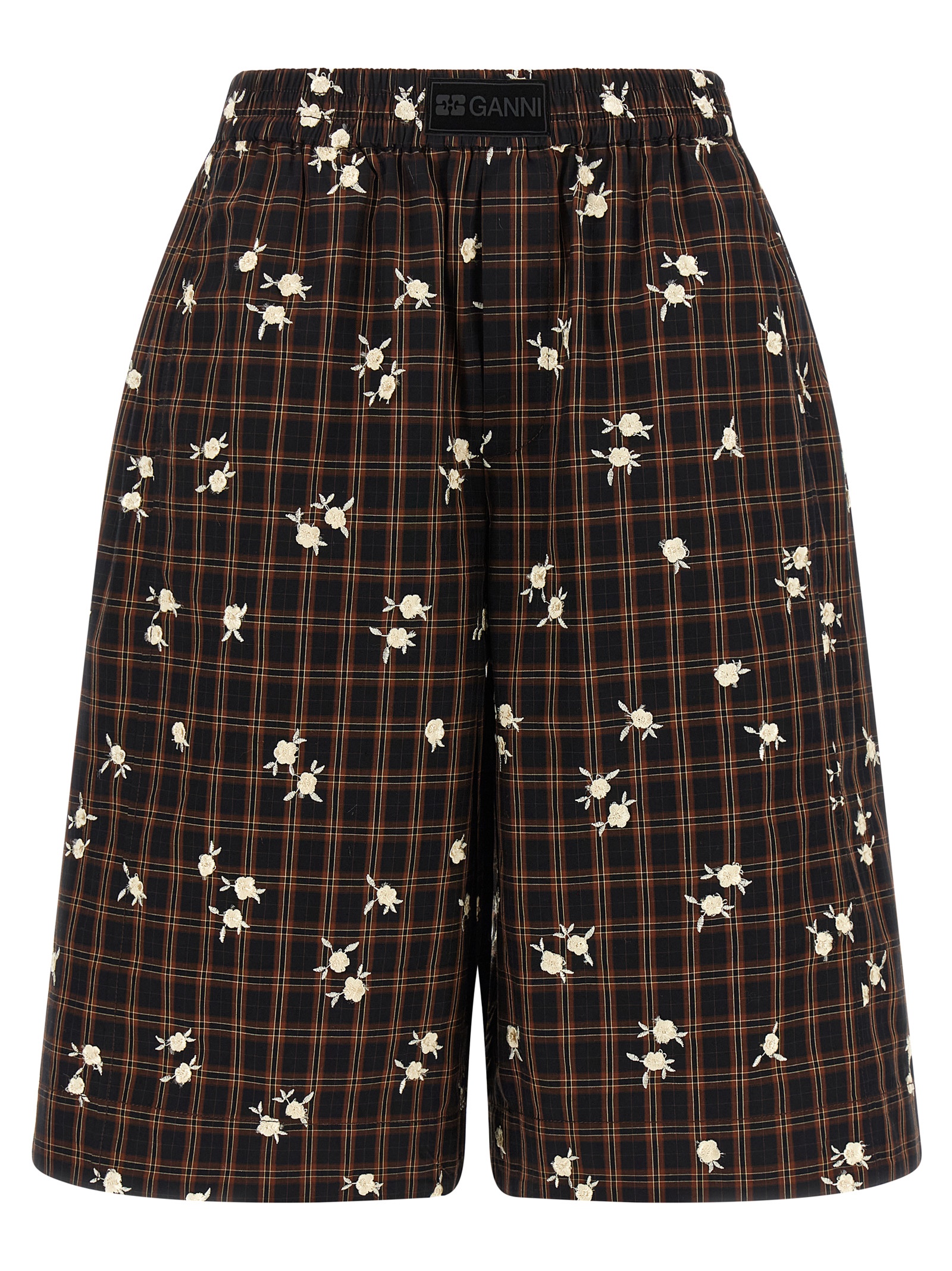 Brown Organic Cotton Bermuda Shorts