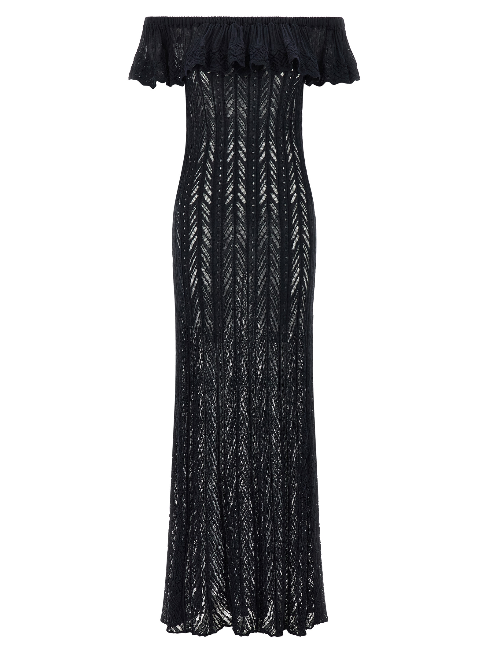 Blue Cotton Long Dress