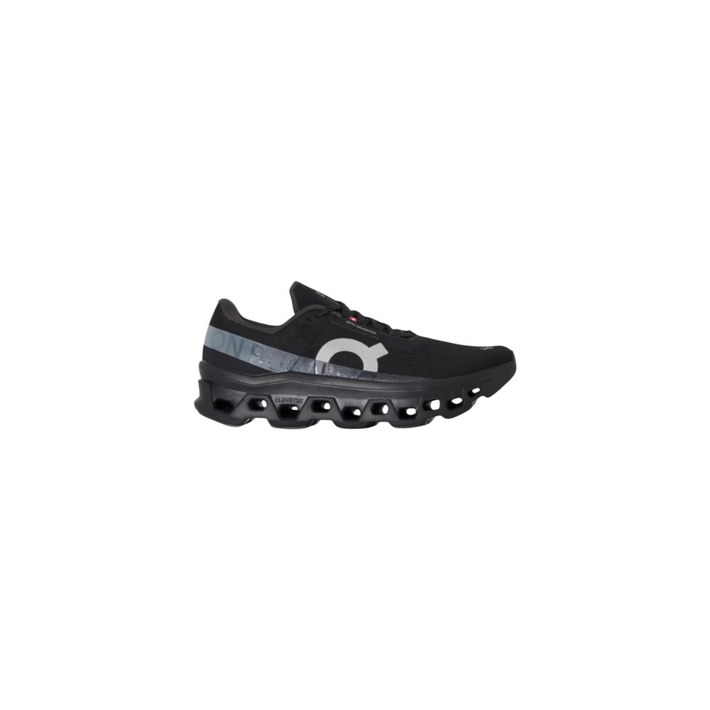 Black Synthetic Athletic Sneakers