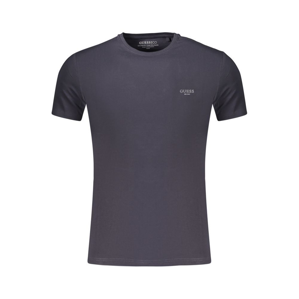 Blue Cotton Men's T-Shirt