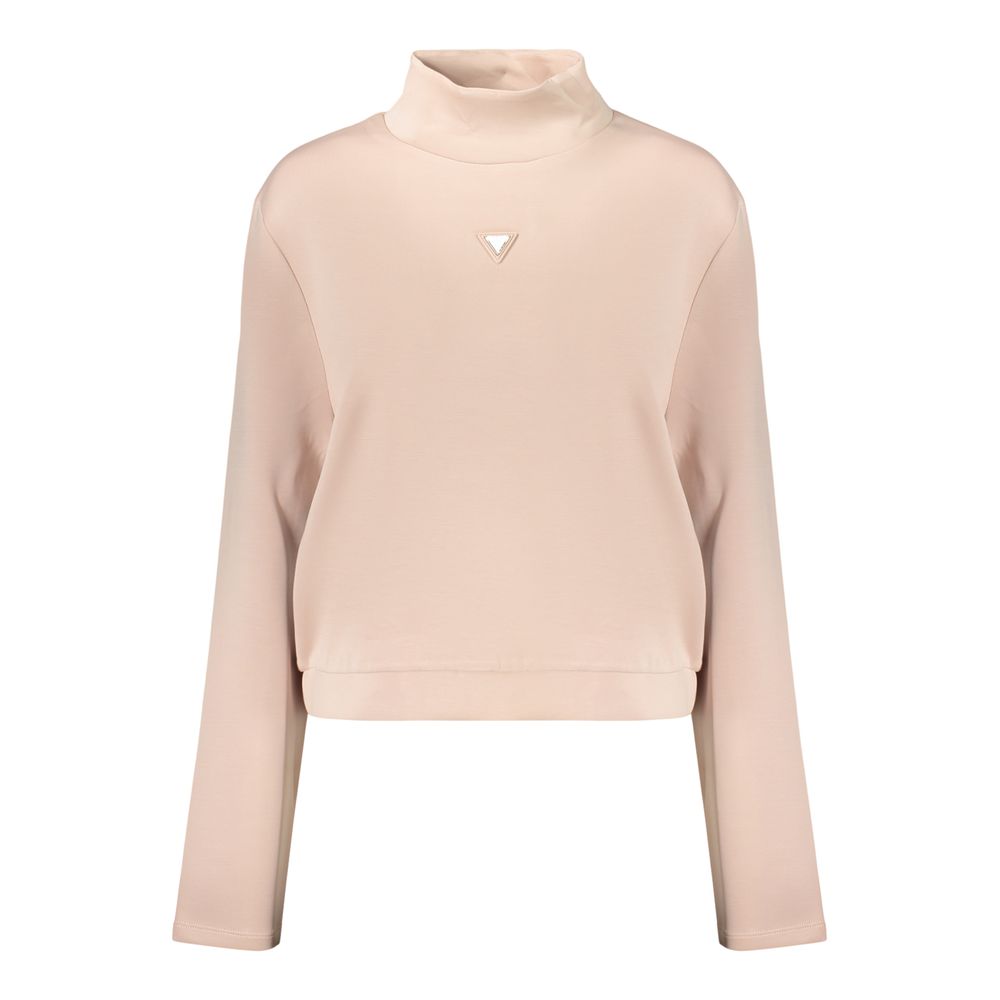 Pink Polyester Women's Sweatshirt