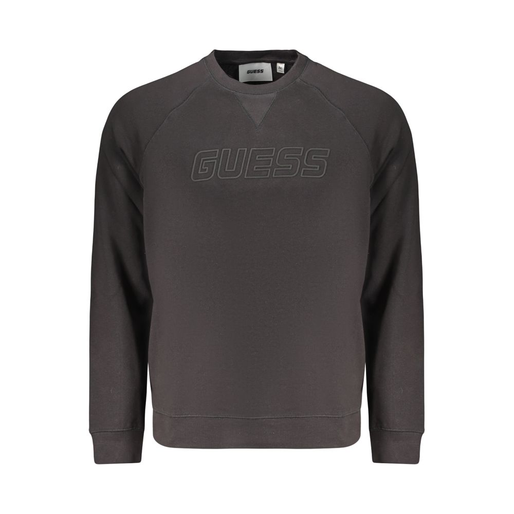 Black Cotton Men's Sweatshirt