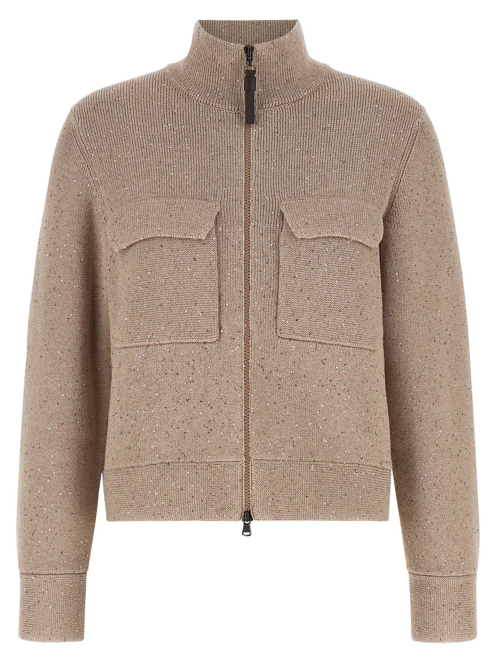 Beige Cotton Cardigan