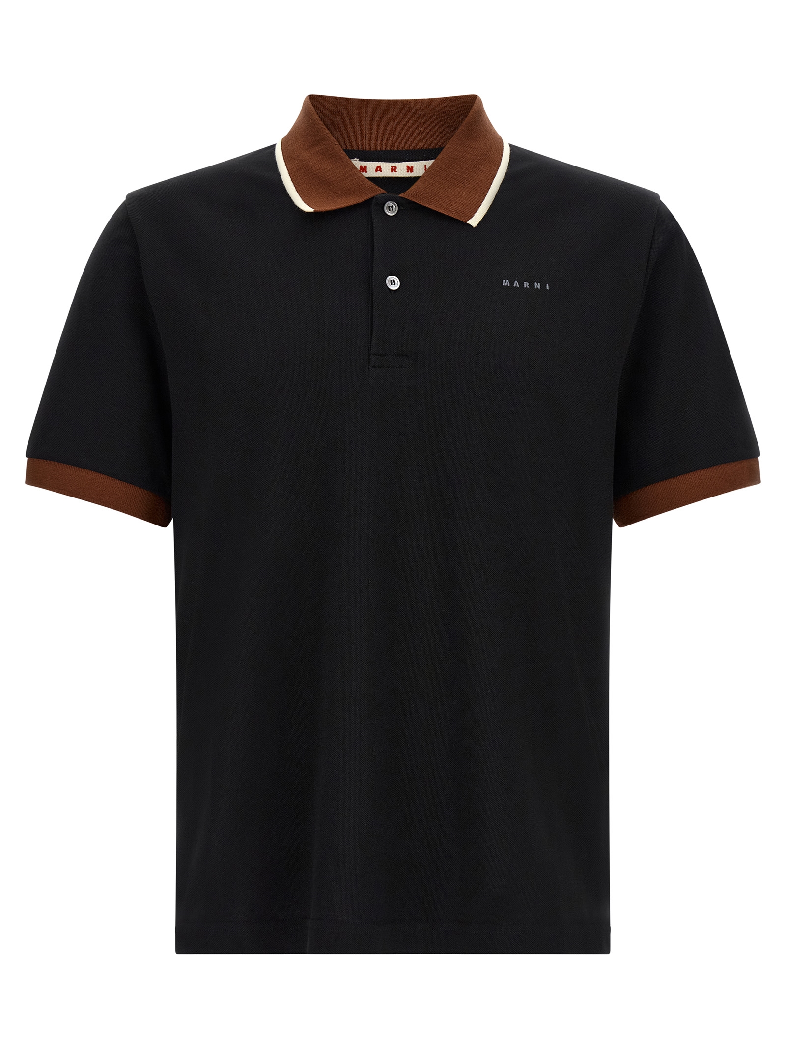 Black Cotton Polo Shirt