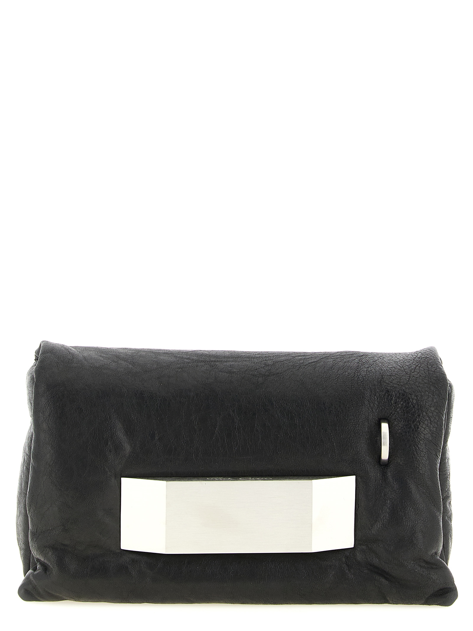 Black Lamb Leather Clutch Bag