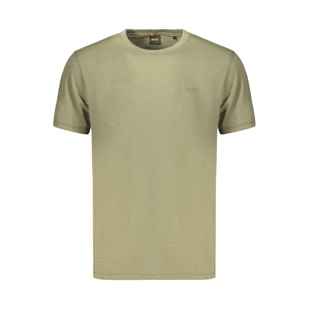 Green Cotton Men's T-Shirt