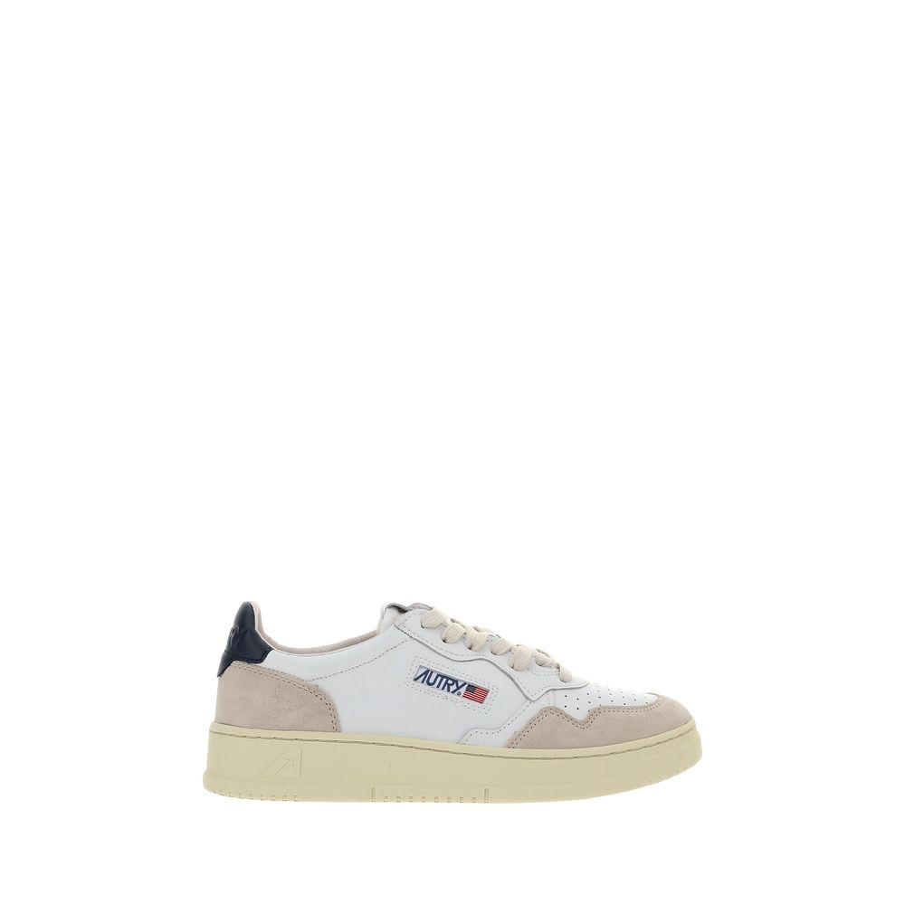 White Calf Leather Bos Taurus Athletic Sneakers