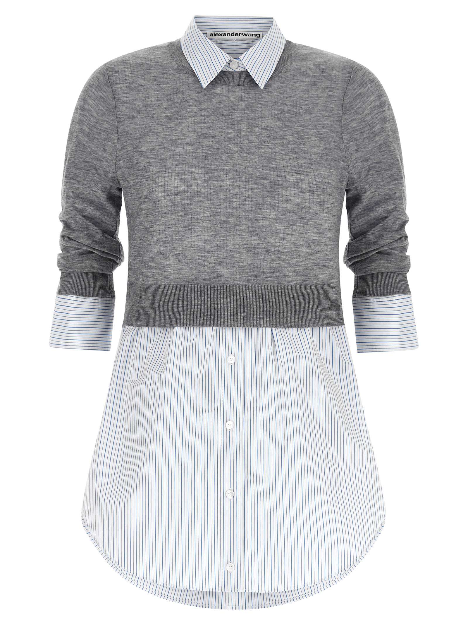 Gray Wool Blouse