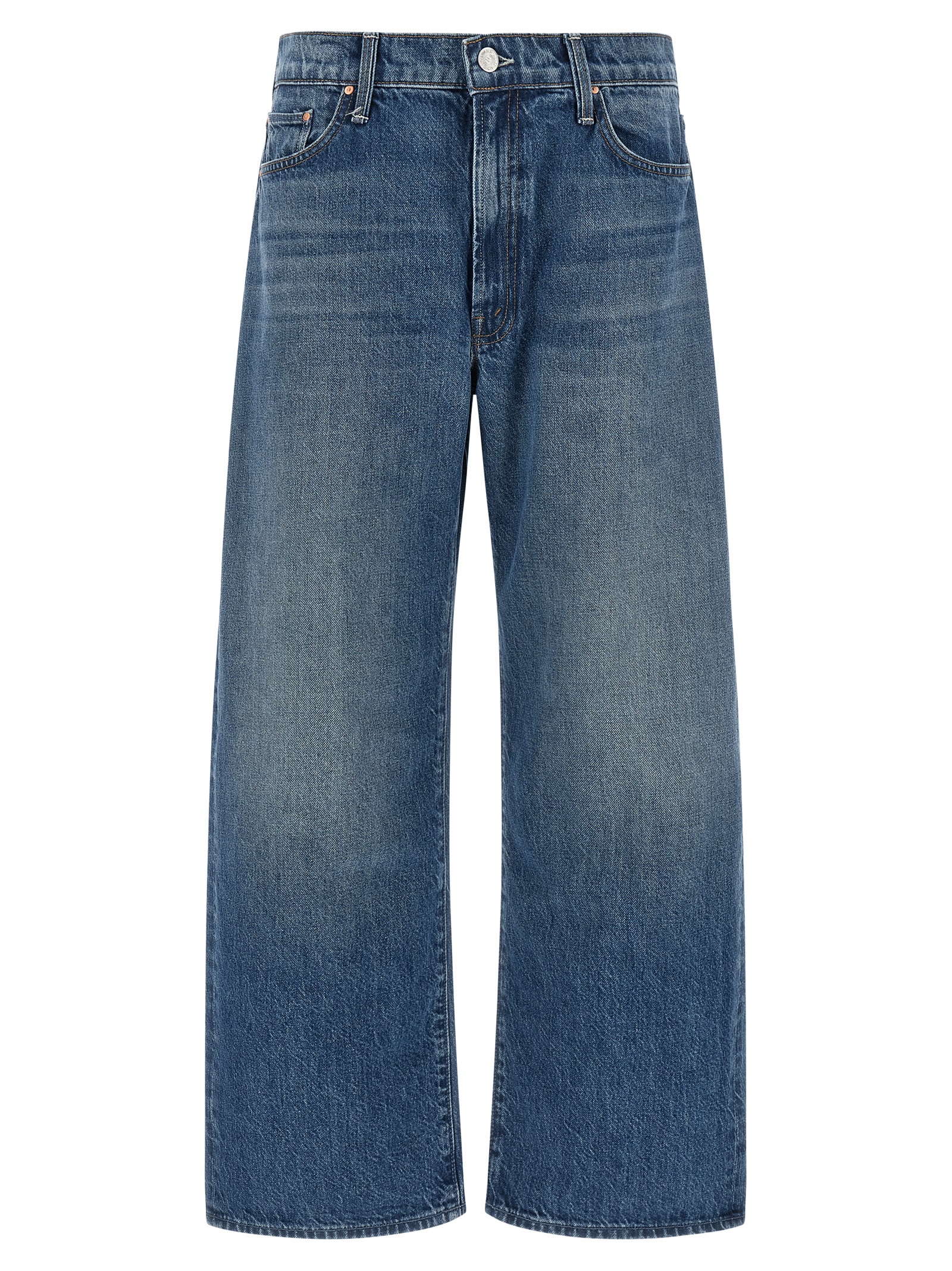 Blue Cotton Relaxed Fit Jeans