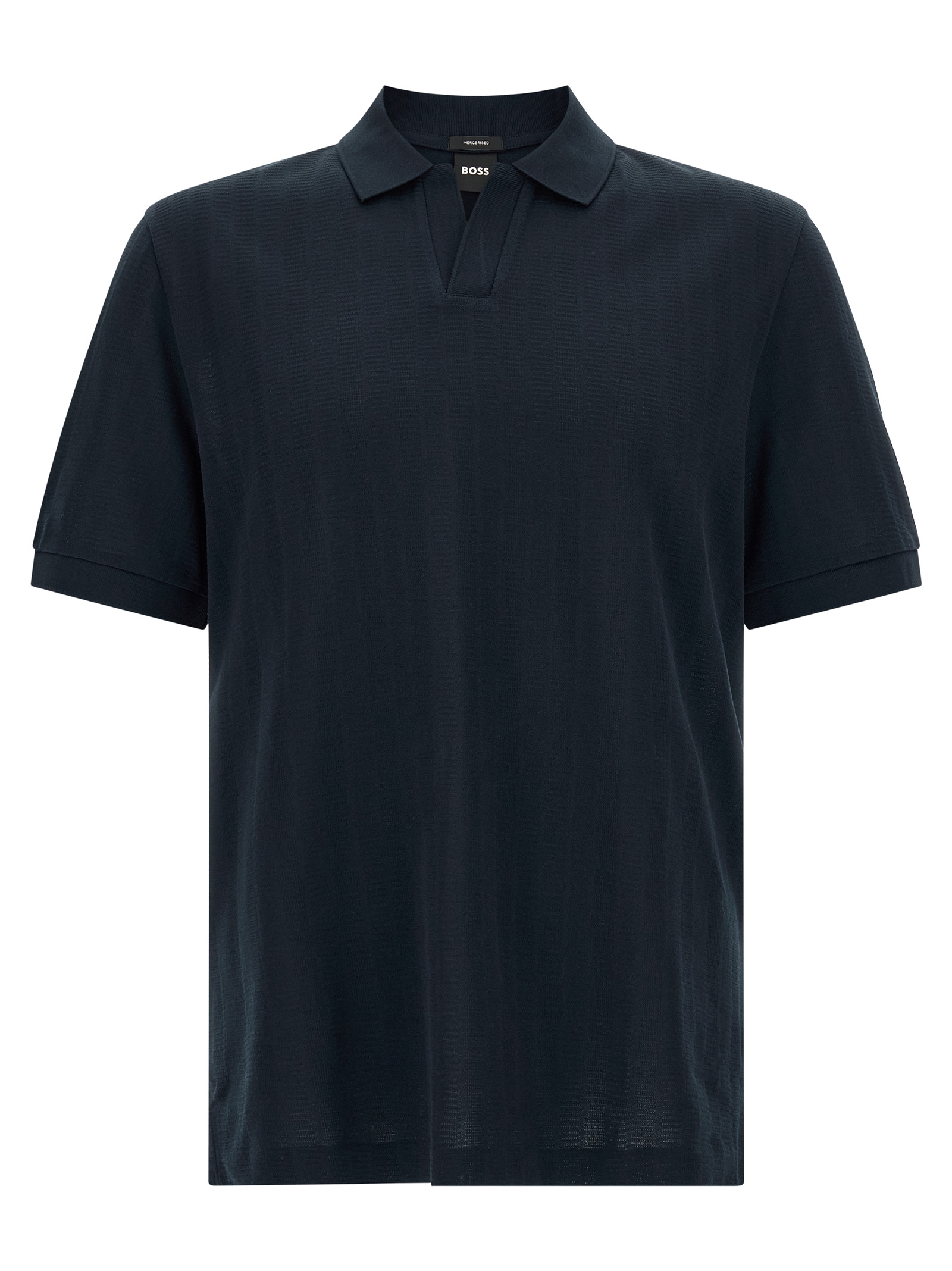 Blue Cotton Polo Shirt