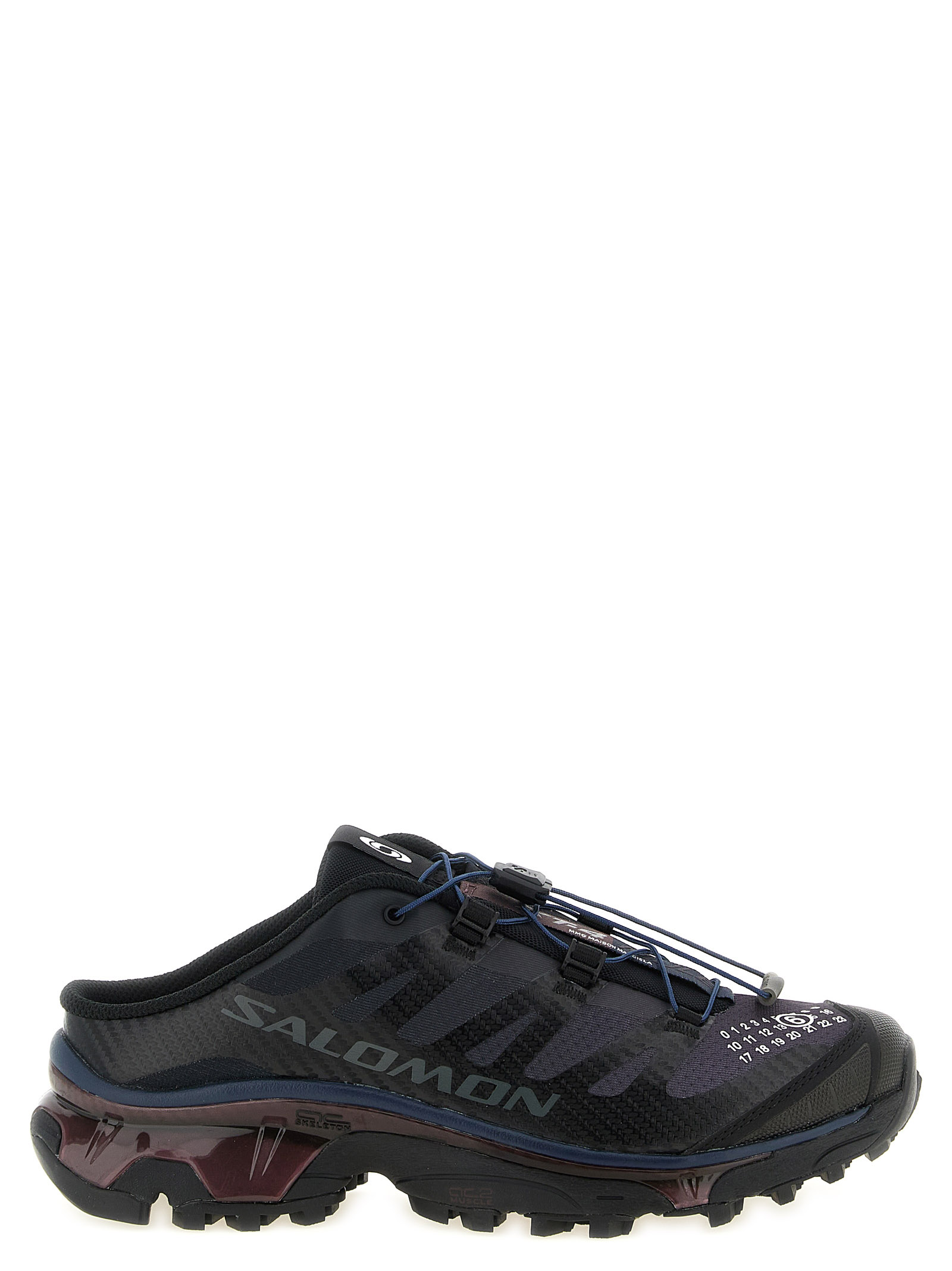 Black Polyester Athletic Sneakers