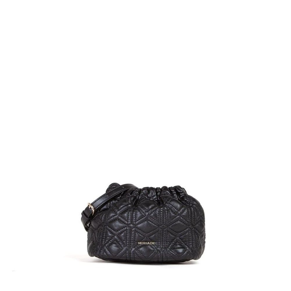Black Polyethylene Shoulder Bag