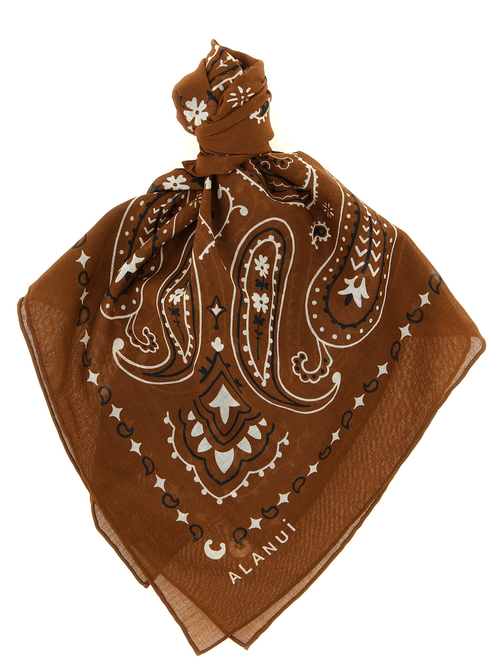 Brown Cotton Foulard