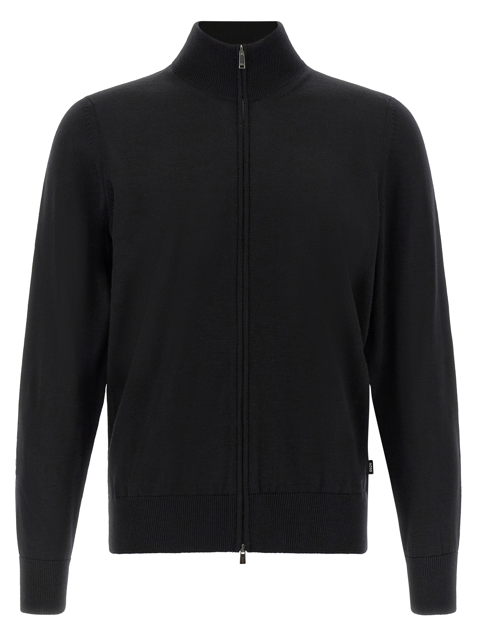 Black Virgin Wool Cardigan