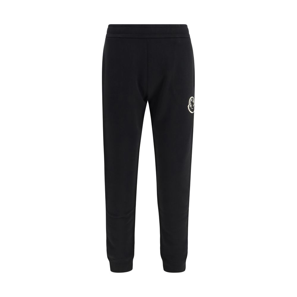 Black Cotton Athletic Pants