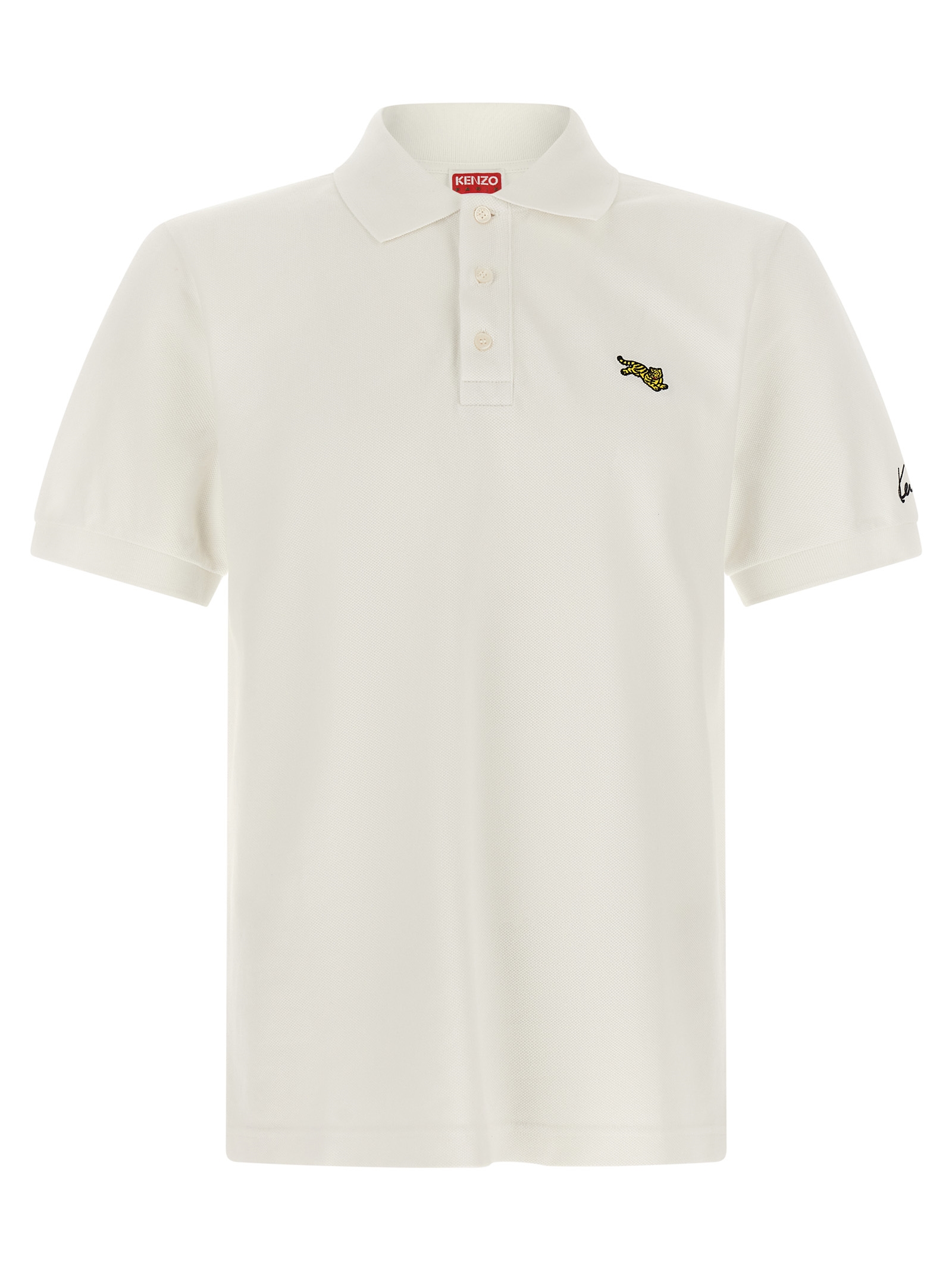White Cotton Polo Shirt
