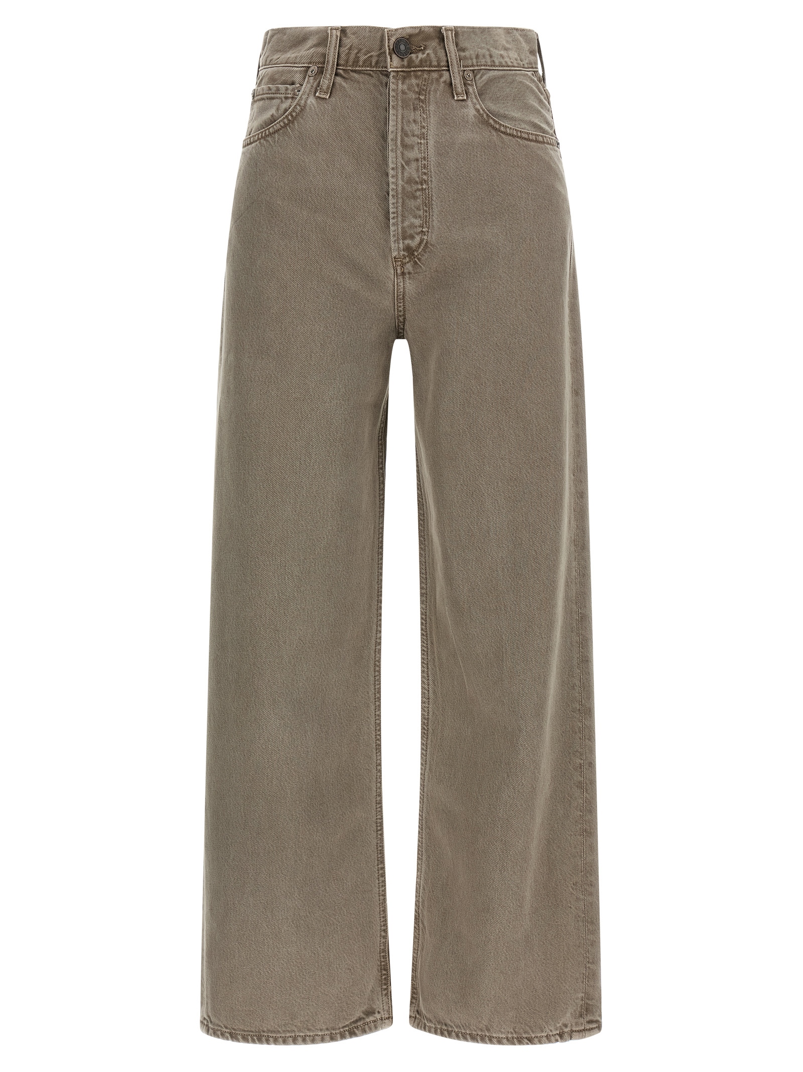 Brown Lyocell Relaxed Fit Jeans