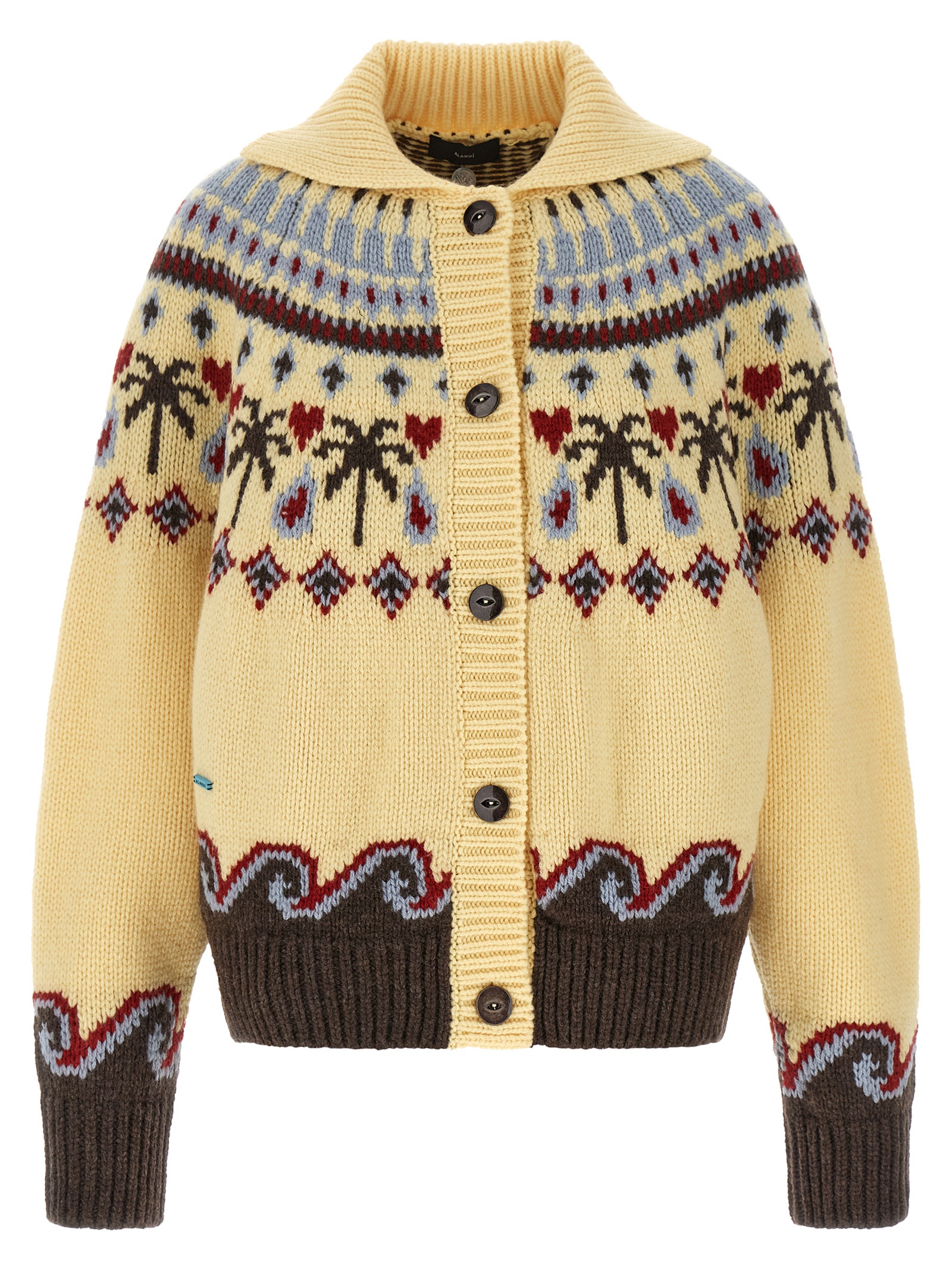 Multicolor Virgin Wool Cardigan