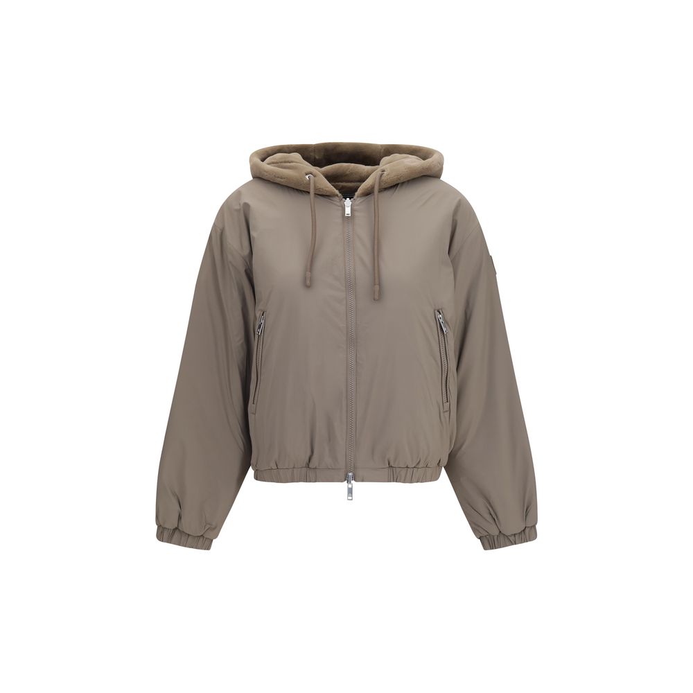 Brown Faux Fur Sweatshirt