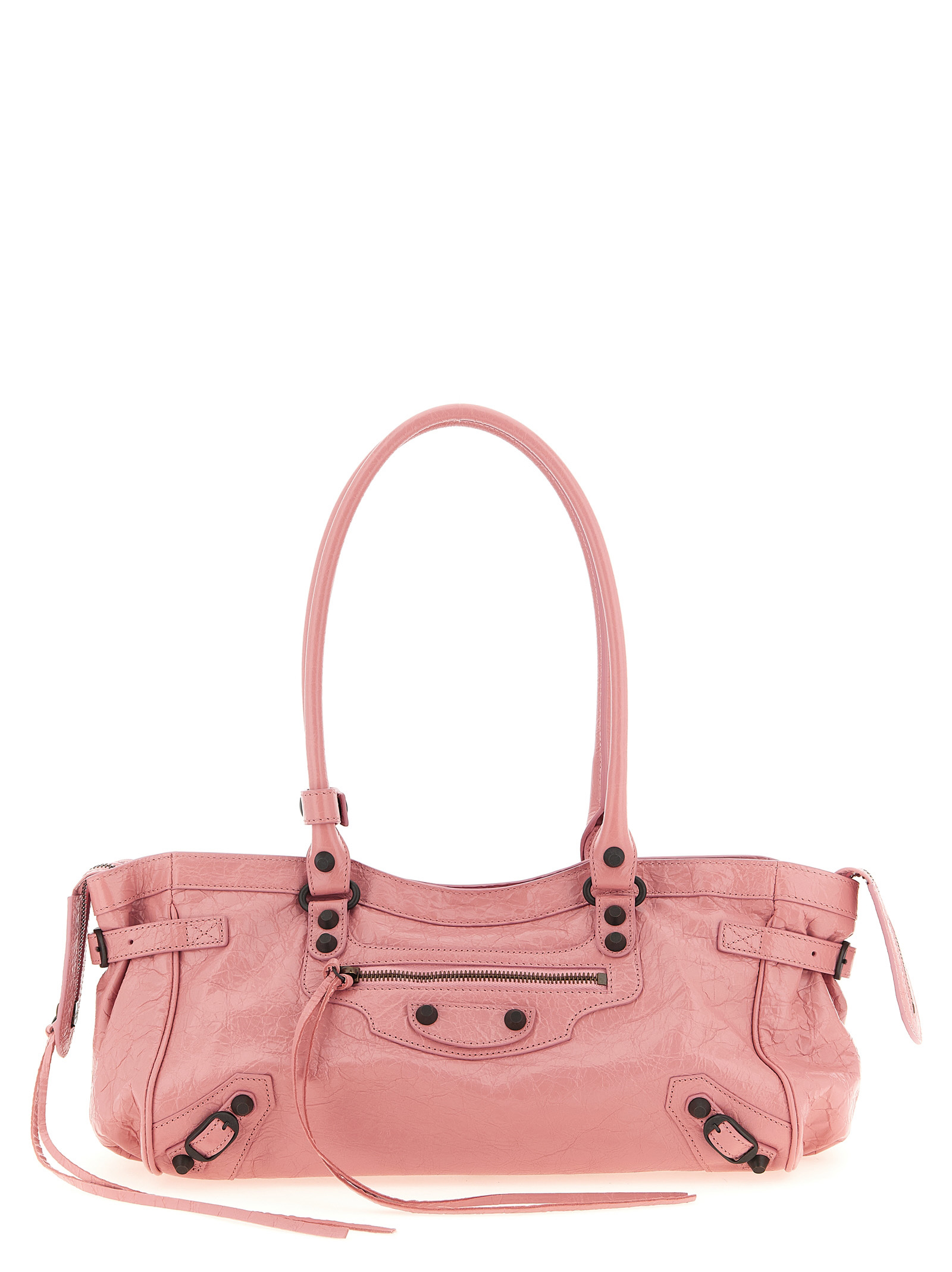 Multicolor Lamb Leather Shoulder Bag