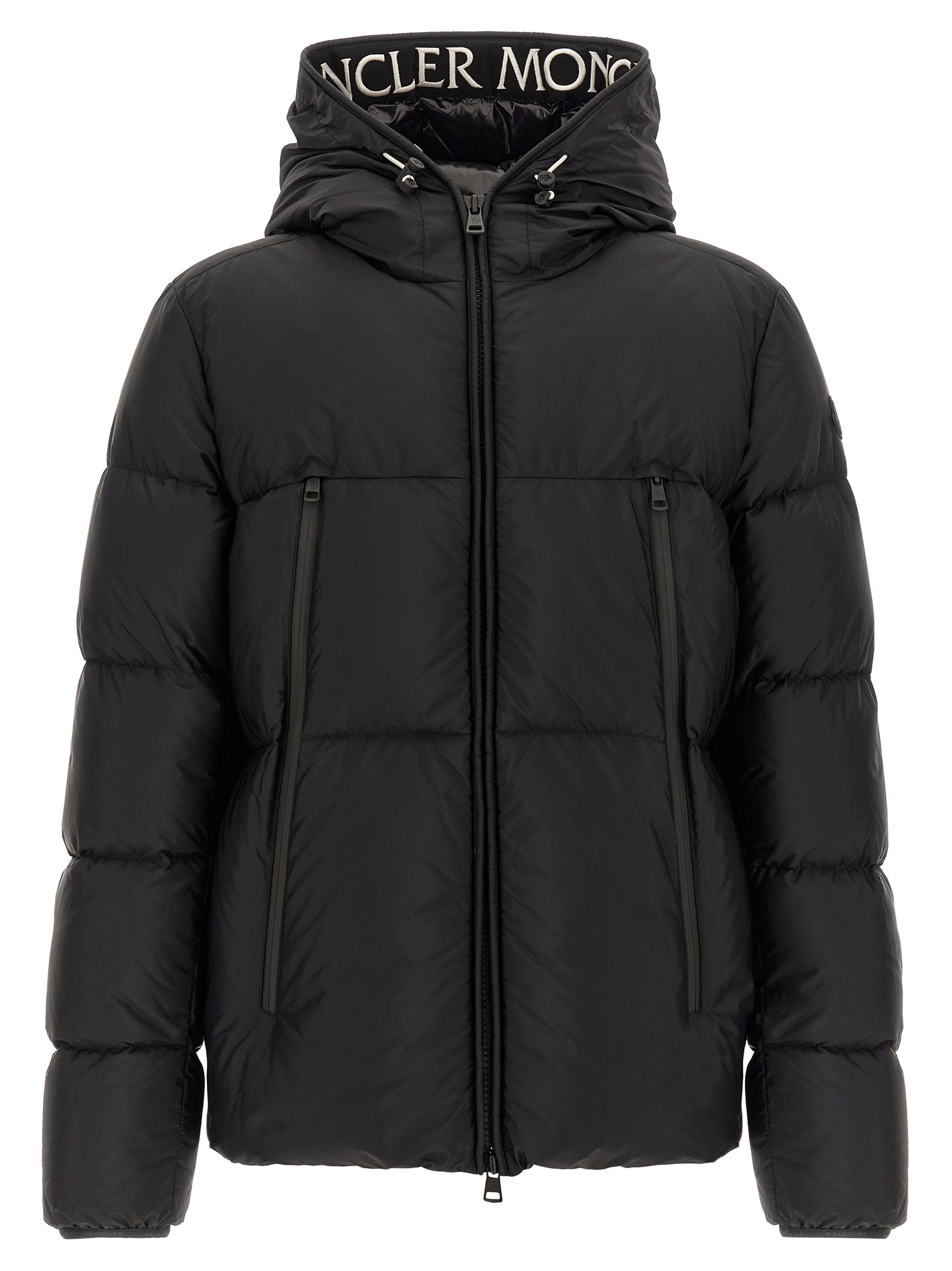 Black Polyamide Full-Length Jacket