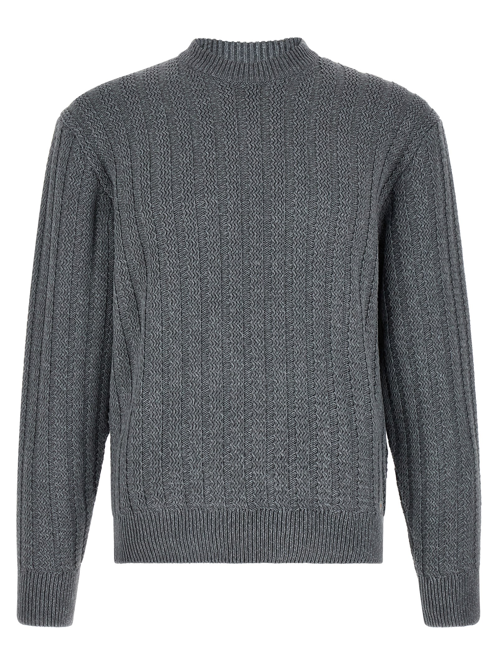 Gray Cotton Cardigan