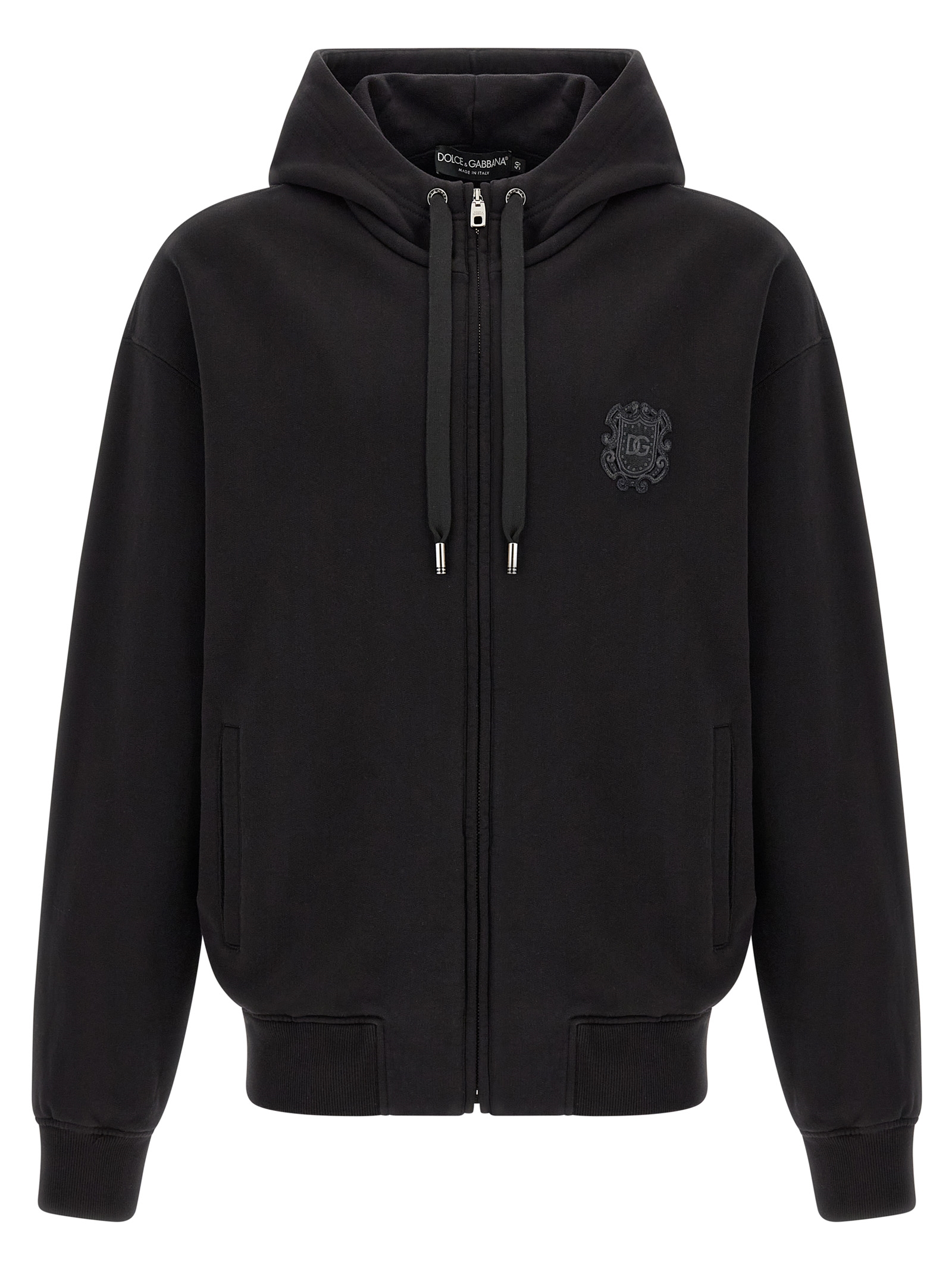 Black Cotton Sweatshirt