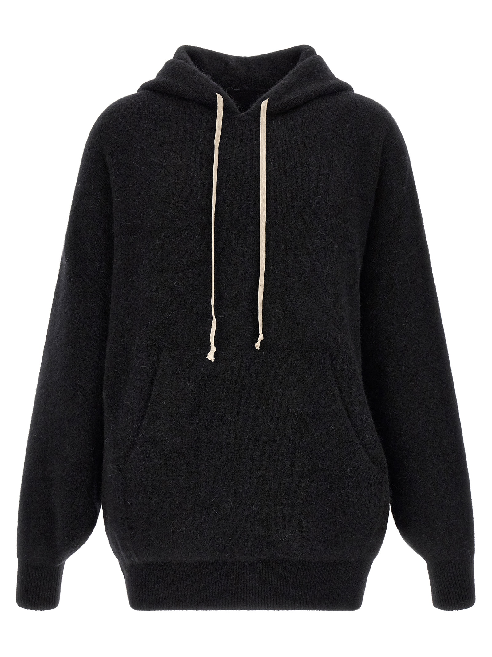Black Marabou Sweatshirt
