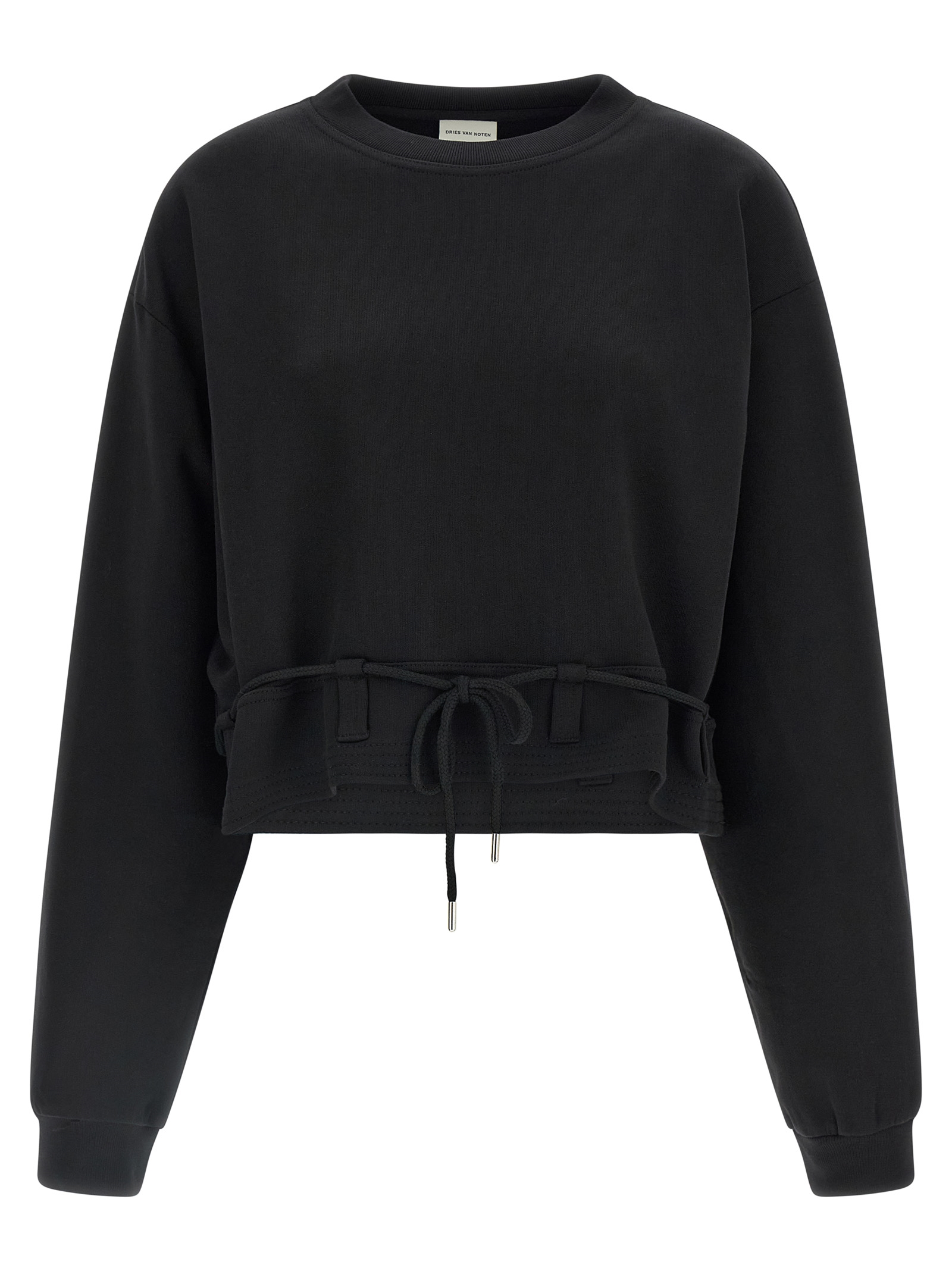 Black Cotton Sweatshirt