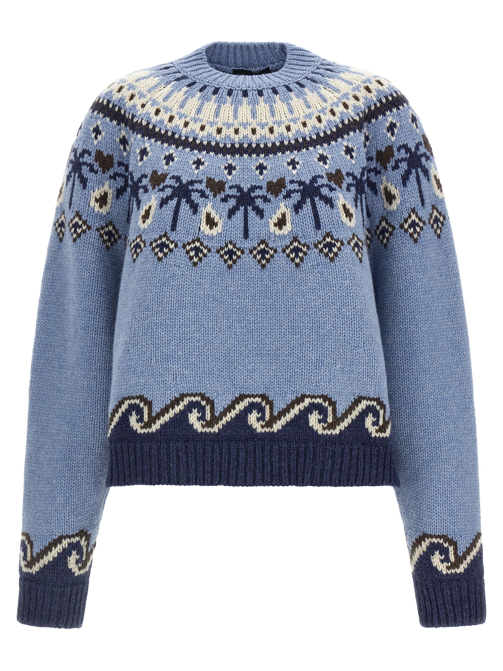 Blue Virgin Wool Cardigan