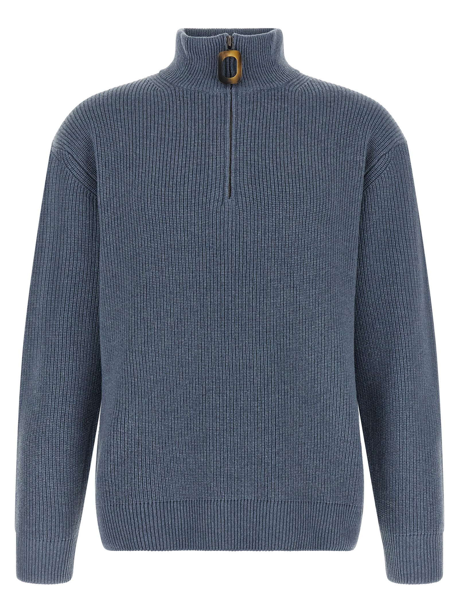 Blue Wool Cardigan