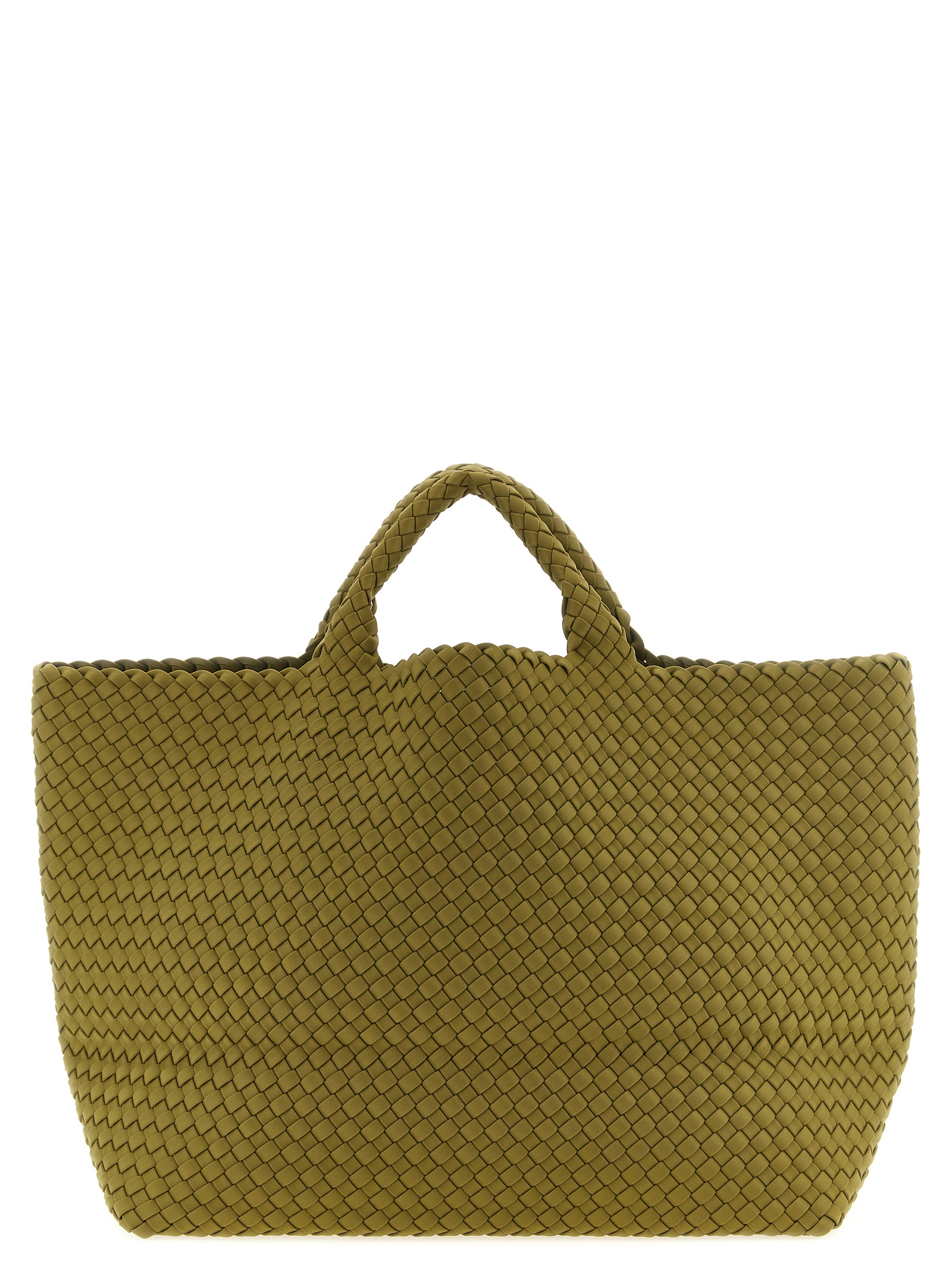Bicolor Nylon Handbag