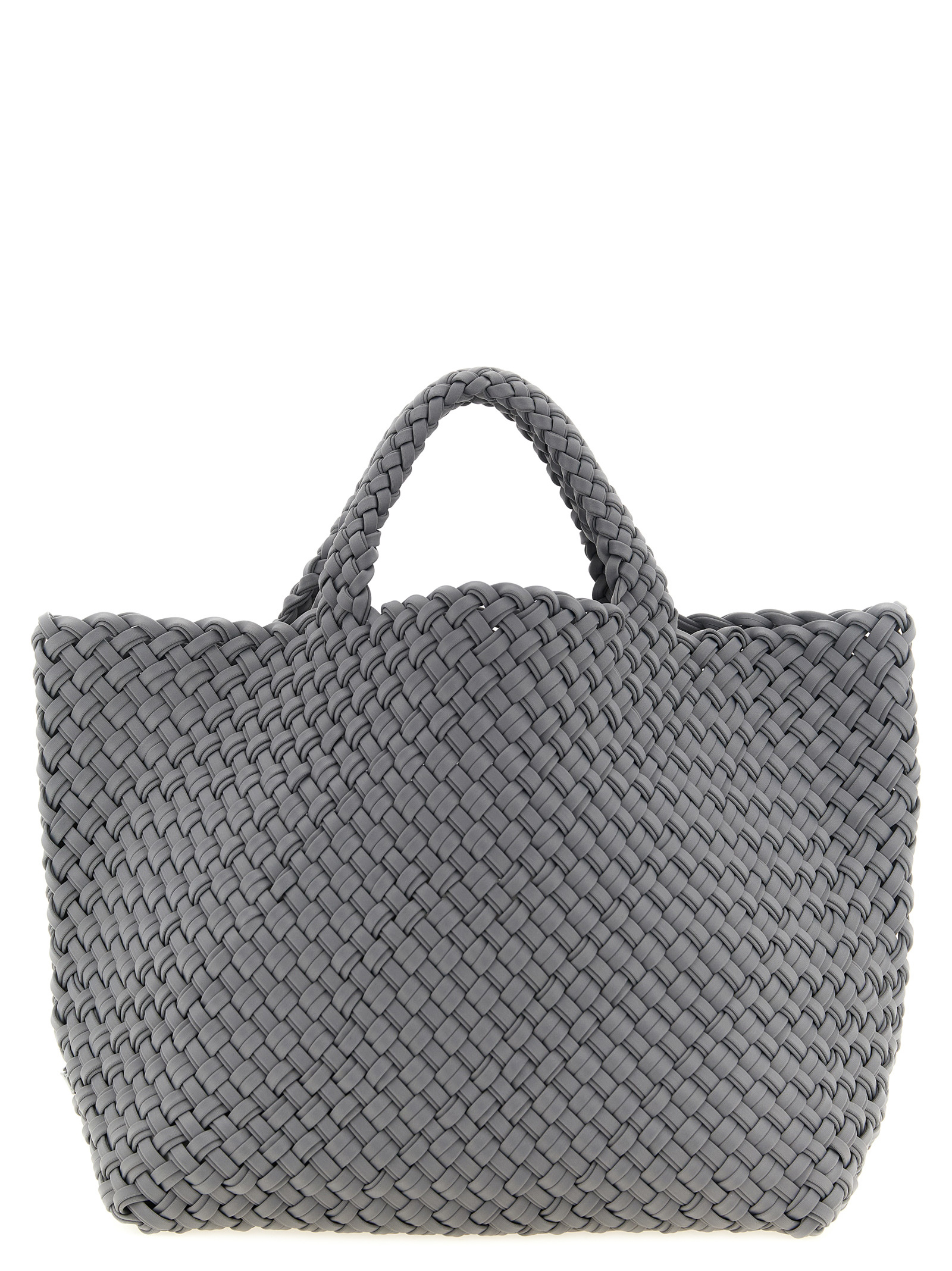 Gray Nylon Tote Bag