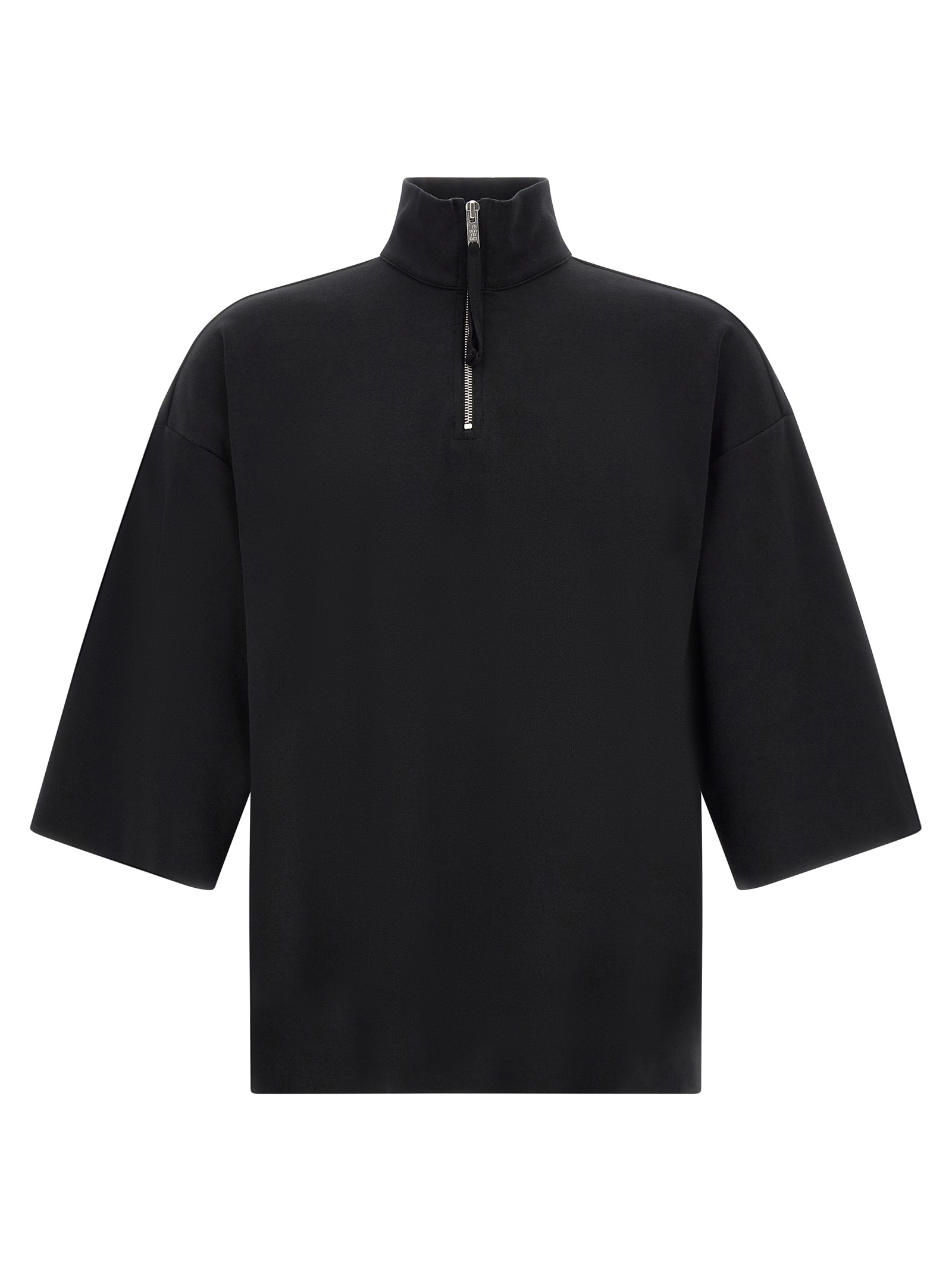 Black Cotton Sweatshirt