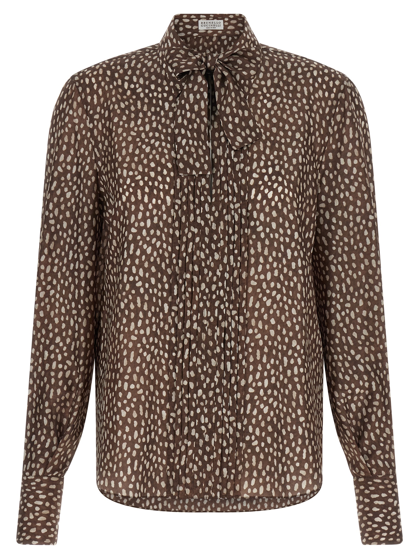 Brown Silk Blouse