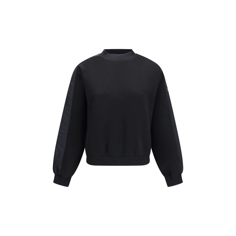 Black Cotton Sweatshirt