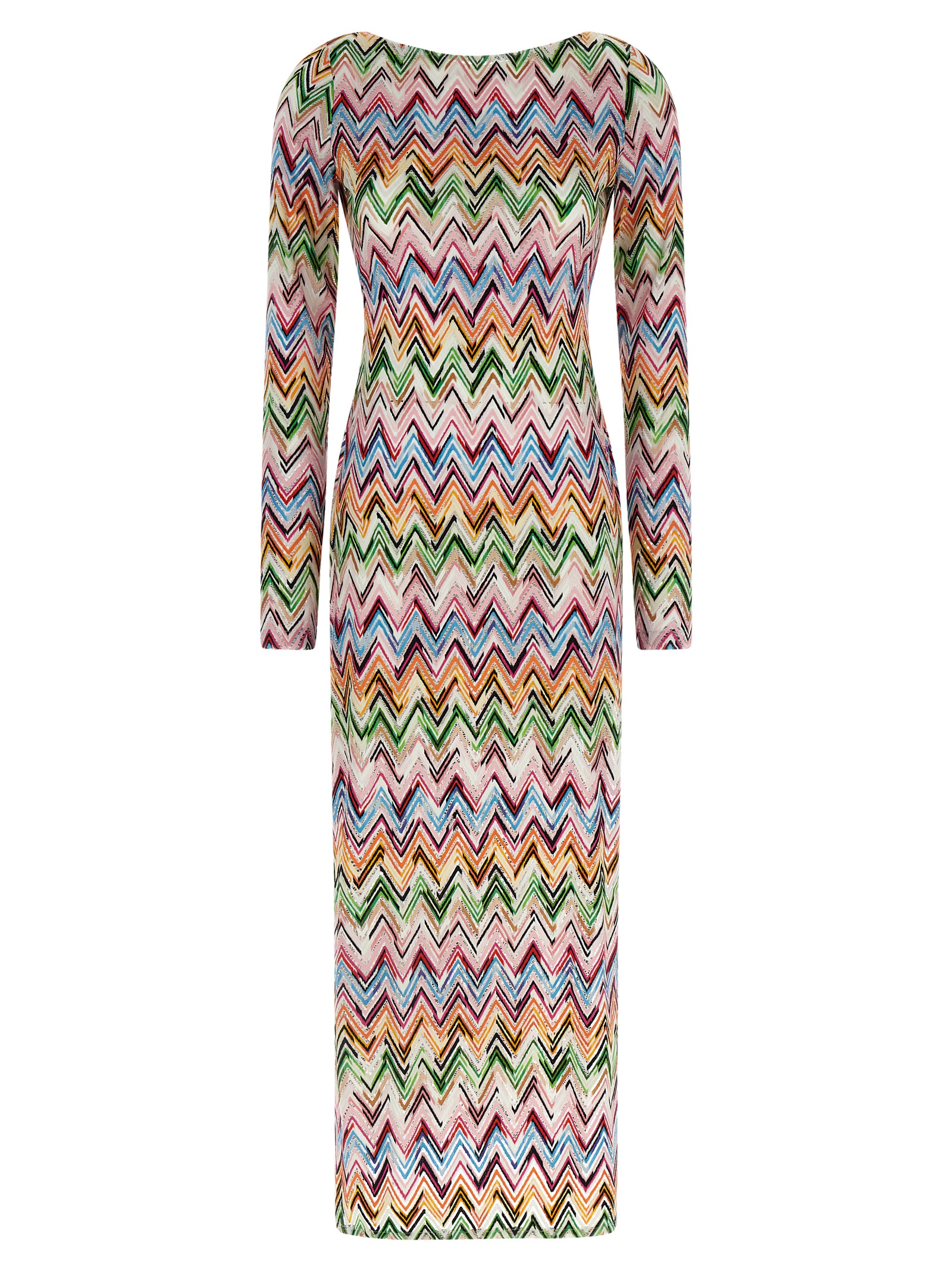 Multicolor Viscose Long Dress