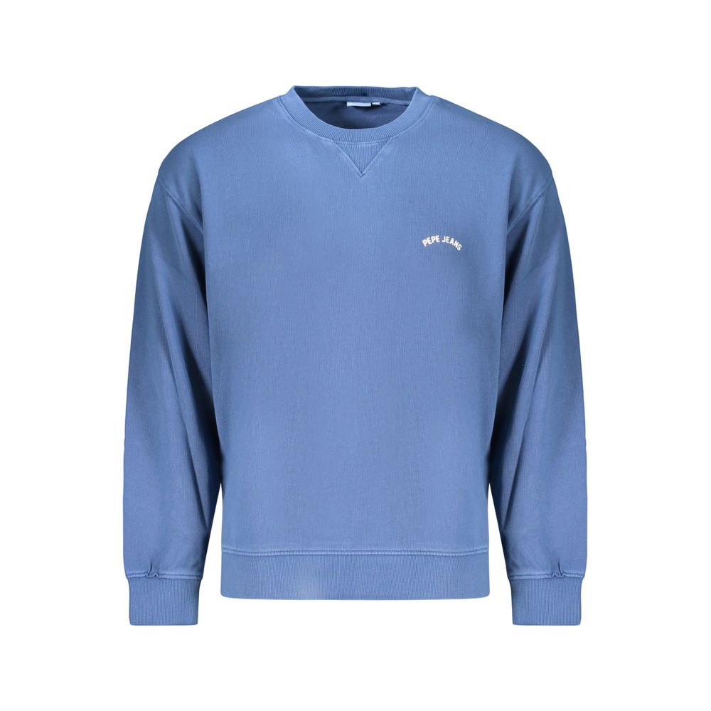 Blue Cotton Men's Sweatshirt